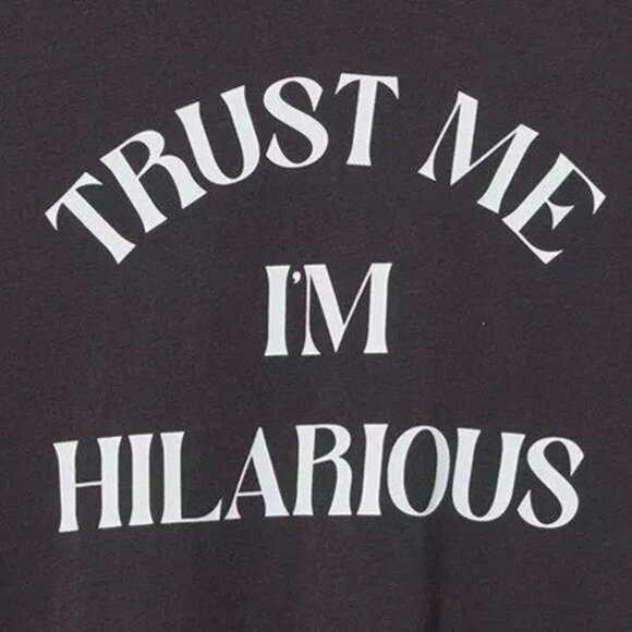 ❤️NWT VINTAGE TORRID TEE "I'M HILARIOUS" SOFT COTTON CREW NECK GRAPHIC TOP PLUS - Picture 2 of 11